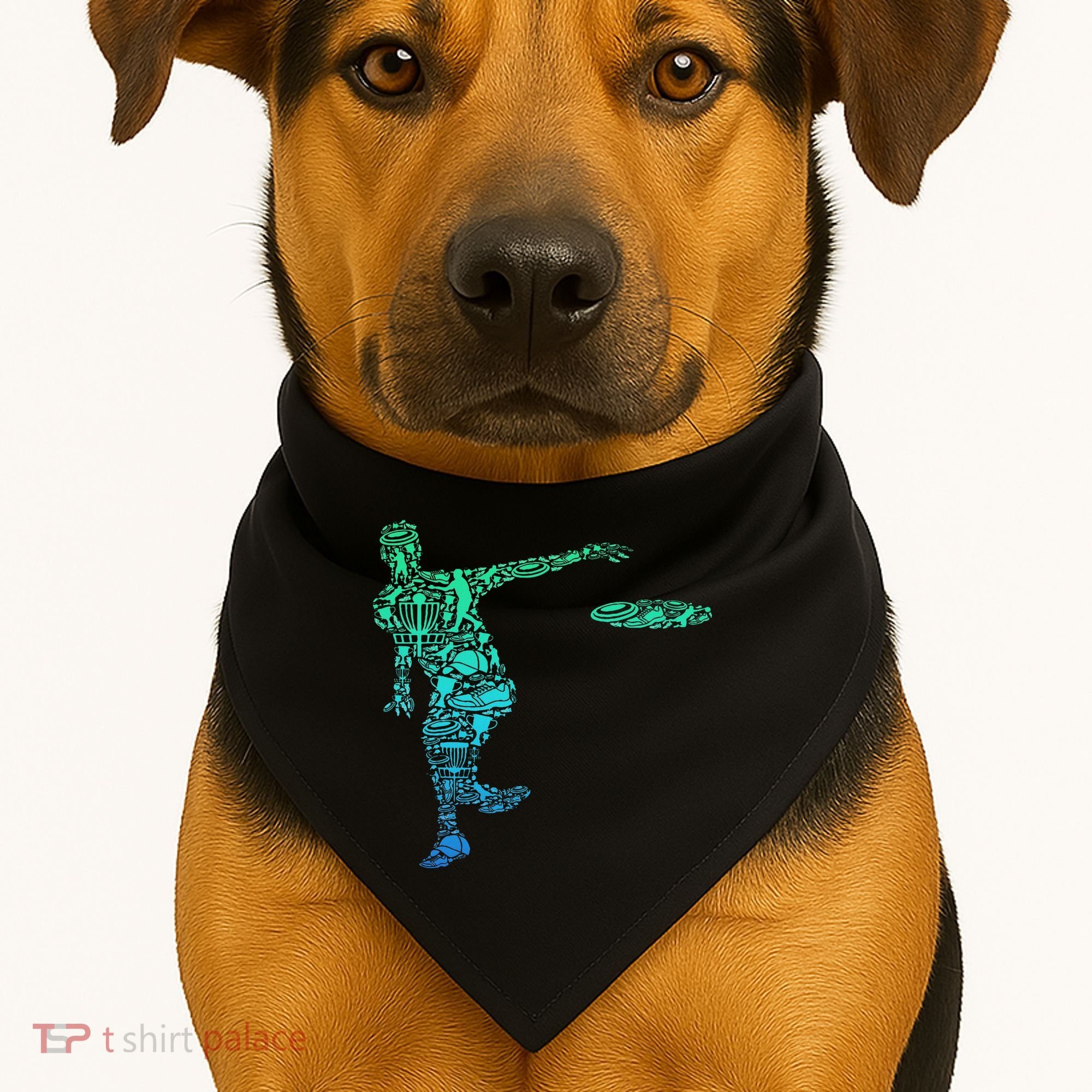 Disc Golf Frisbee USA-Made Doggie Bandana
