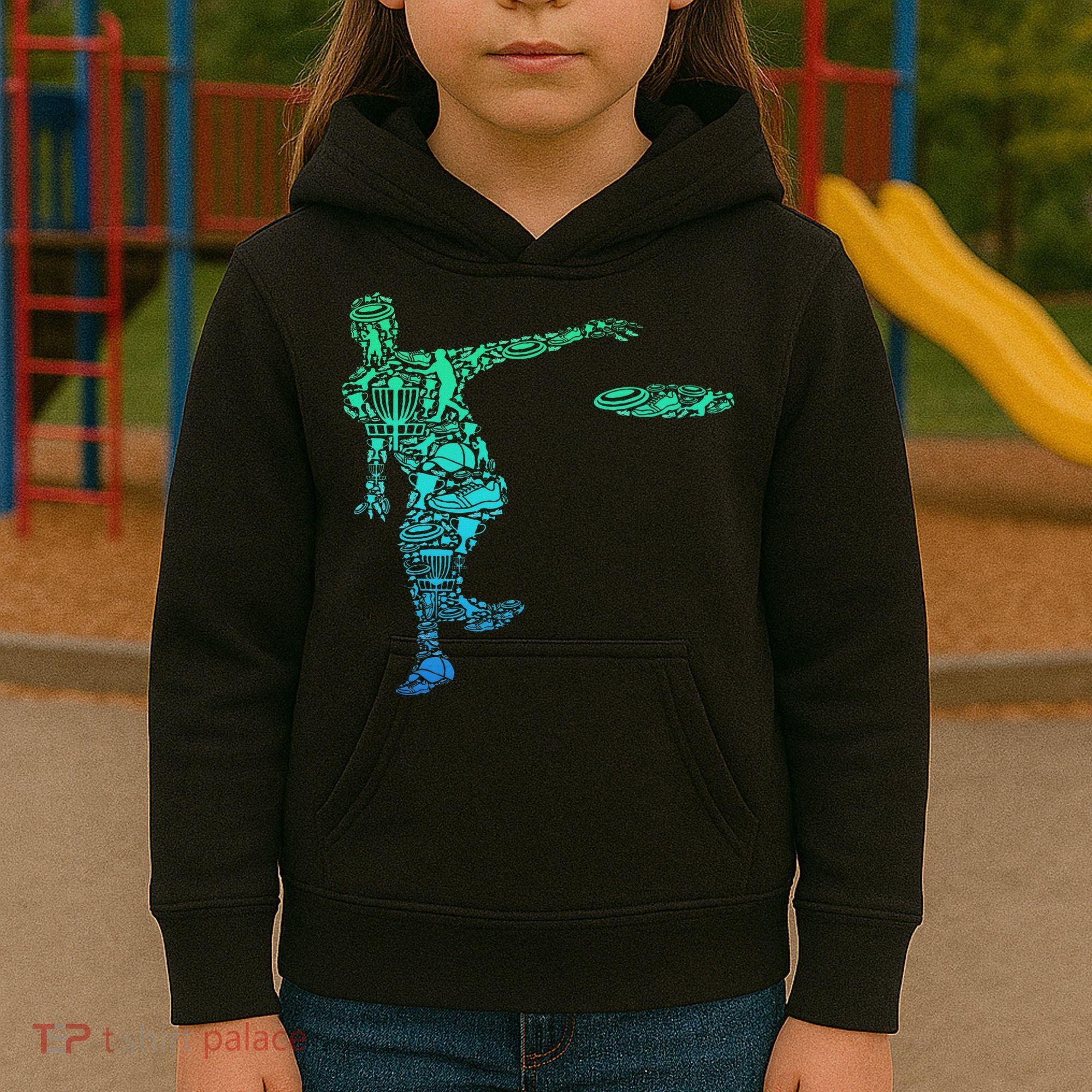 Disc Golf Frisbee Kids Hoodie