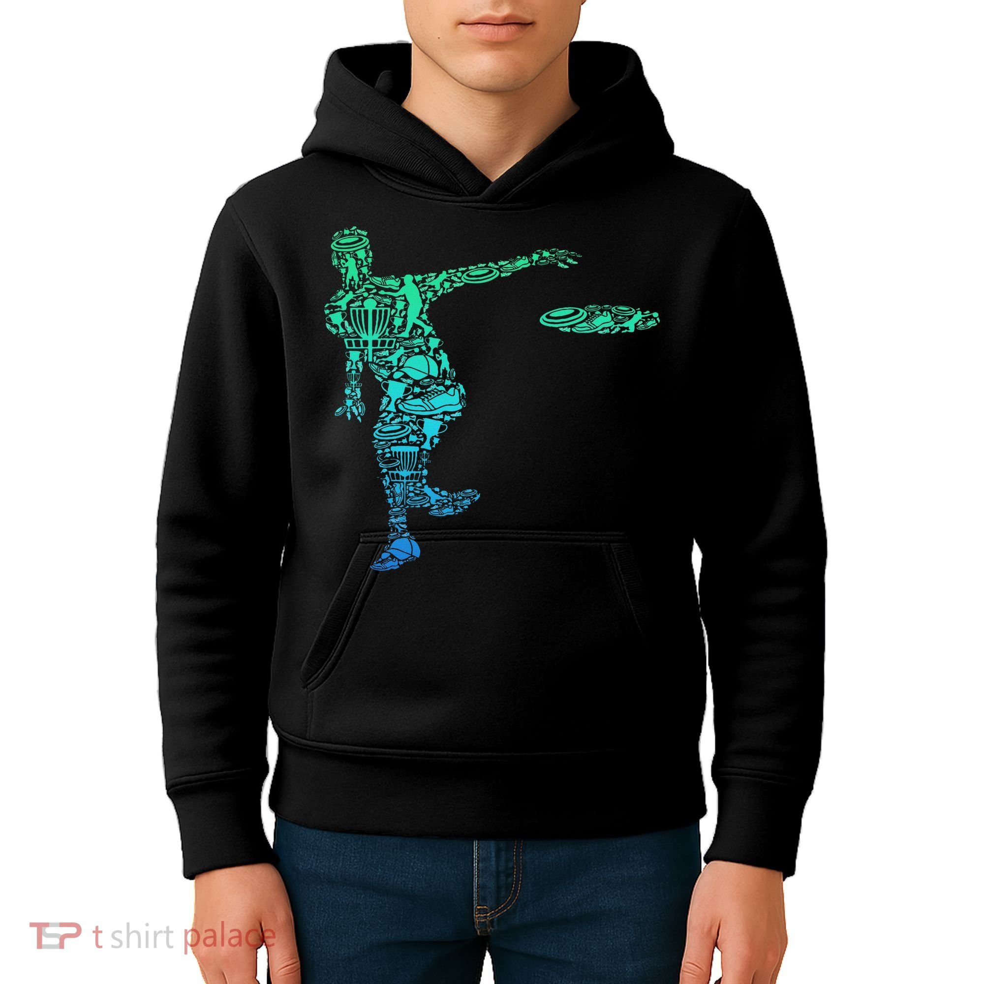 Disc Golf Frisbee Kids Hoodie