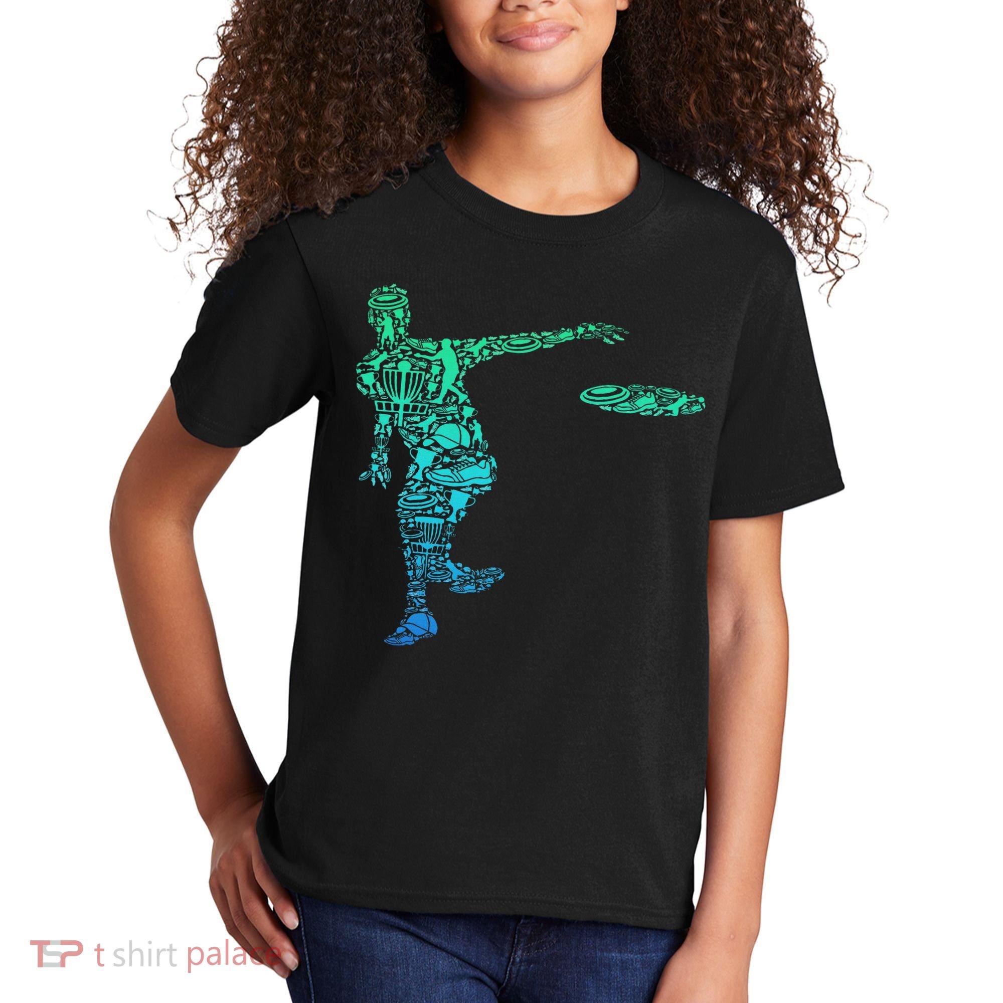 Disc Golf Frisbee Kids T-Shirt