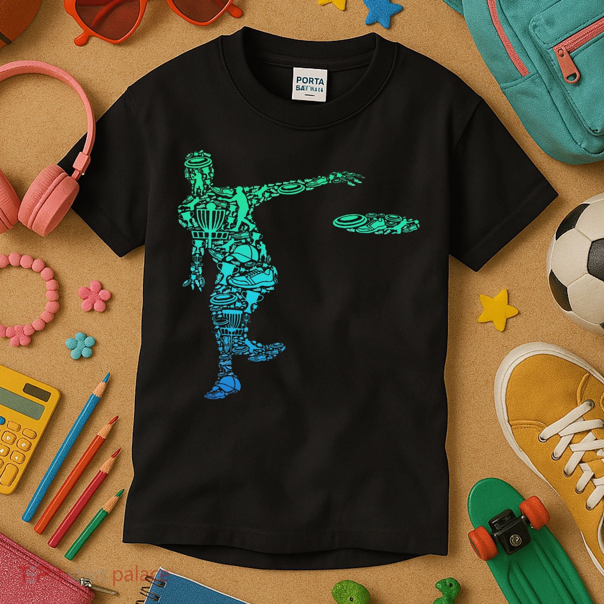 Disc Golf Frisbee Kids T-Shirt