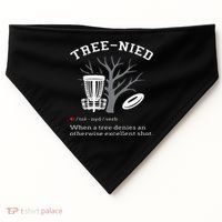 Disc Golf Funny Stupid Tree Treenied III USA-Made Doggie Bandana thumb 0