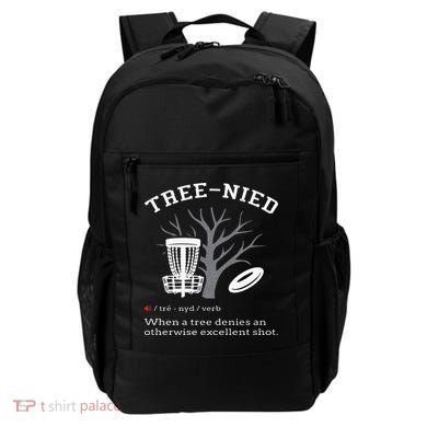 Disc Golf Funny Stupid Tree Treenied III Backpack