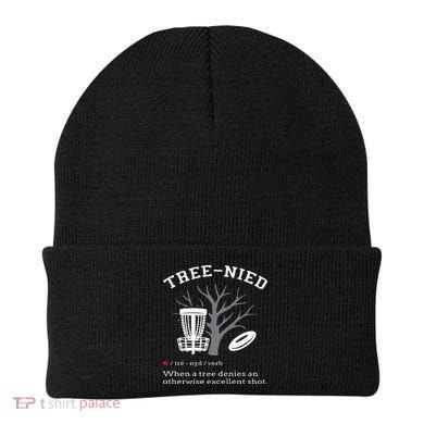 Disc Golf Funny Stupid Tree Treenied III Beanie