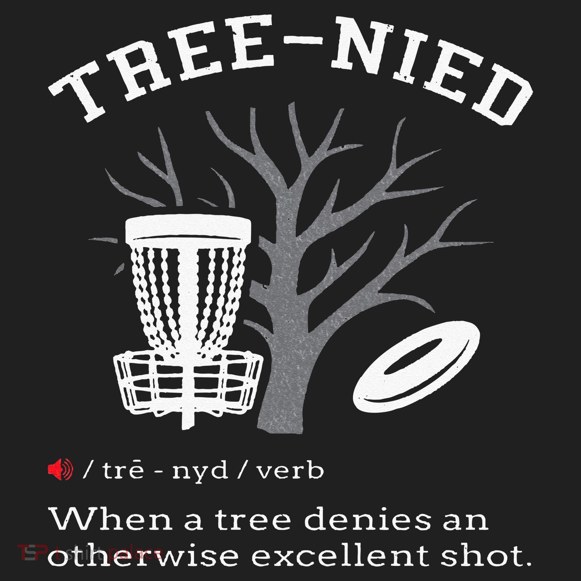 Disc Golf Funny Stupid Tree Treenied III Beanie