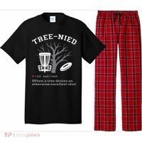 Disc Golf Funny Stupid Tree Treenied III Pajama Set thumb 0