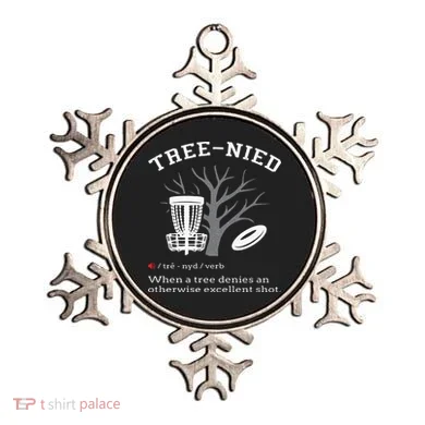Disc Golf Funny Stupid Tree Treenied III Ornament
