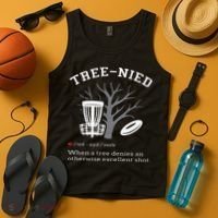 Disc Golf Funny Stupid Tree Treenied III Tank Top thumb 4