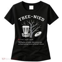 Disc Golf Funny Stupid Tree Treenied III Women's T-Shirt thumb 0