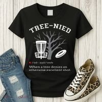 Disc Golf Funny Stupid Tree Treenied III Women's T-Shirt thumb 3