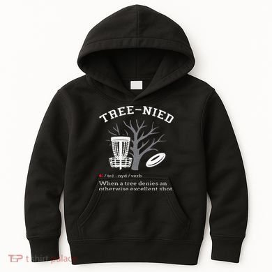 Disc Golf Funny Stupid Tree Treenied III Kids Hoodie