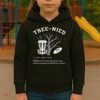 Disc Golf Funny Stupid Tree Treenied III Kids Hoodie thumb 3