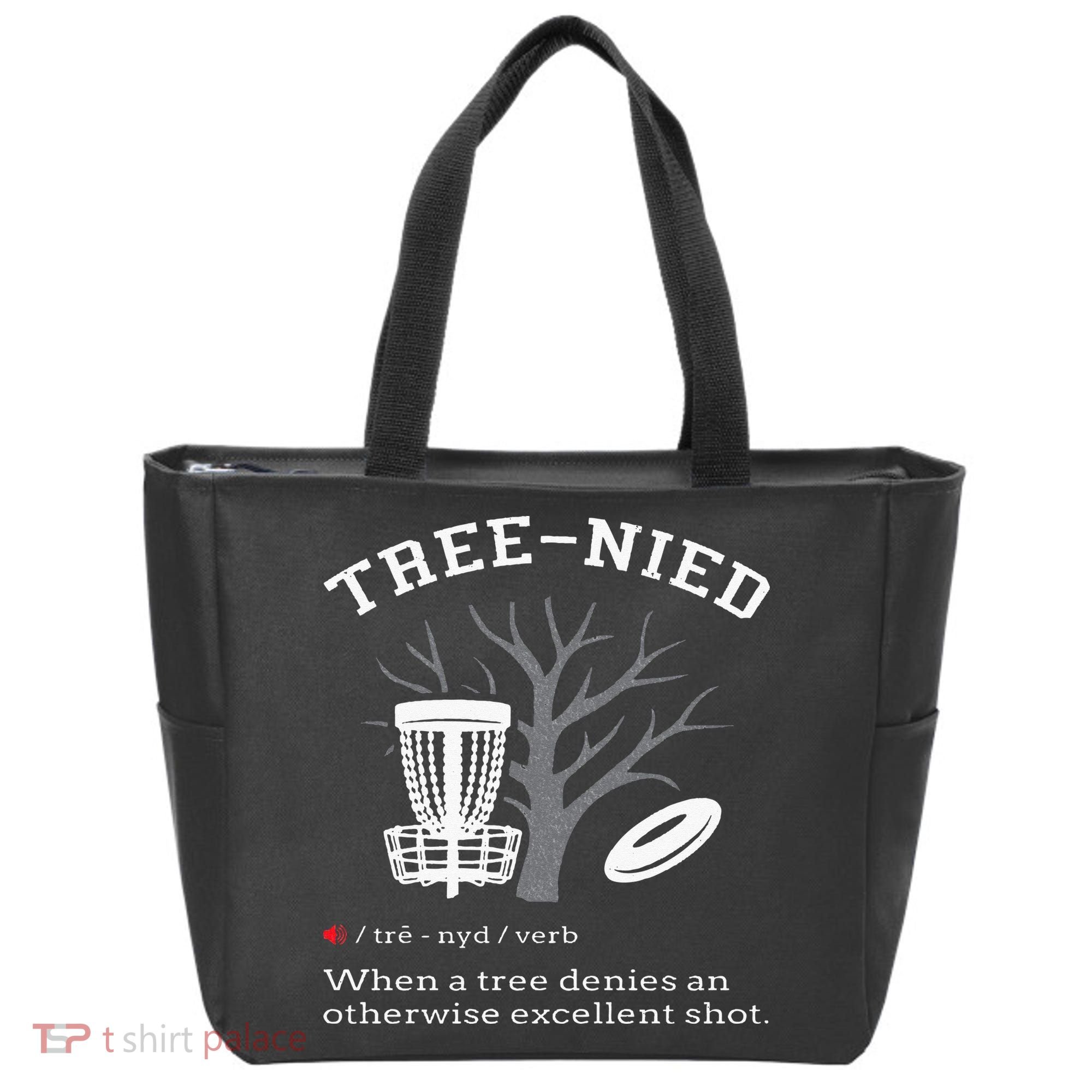 Disc Golf Funny Stupid Tree Treenied III Tote Bag