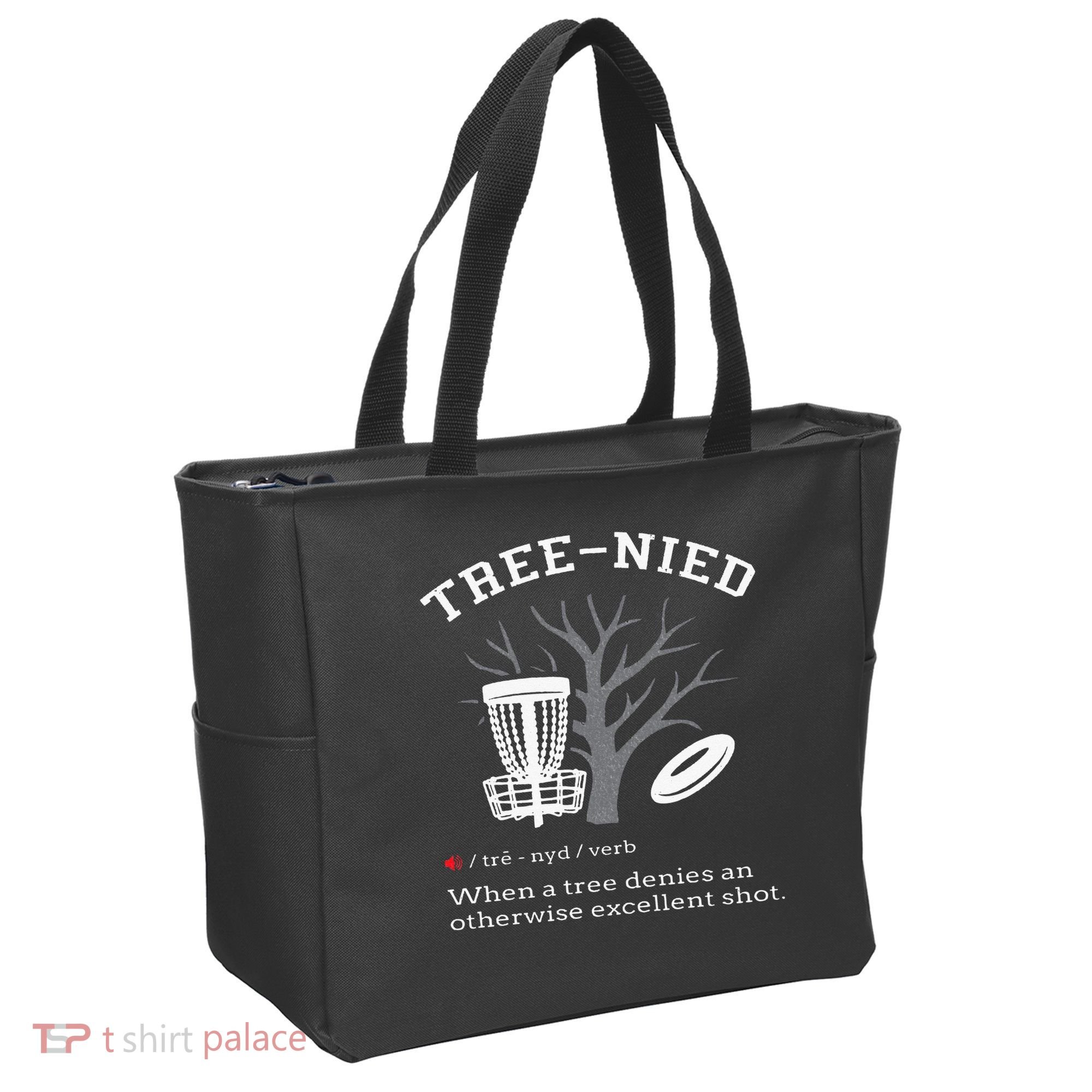 Disc Golf Funny Stupid Tree Treenied III Tote Bag