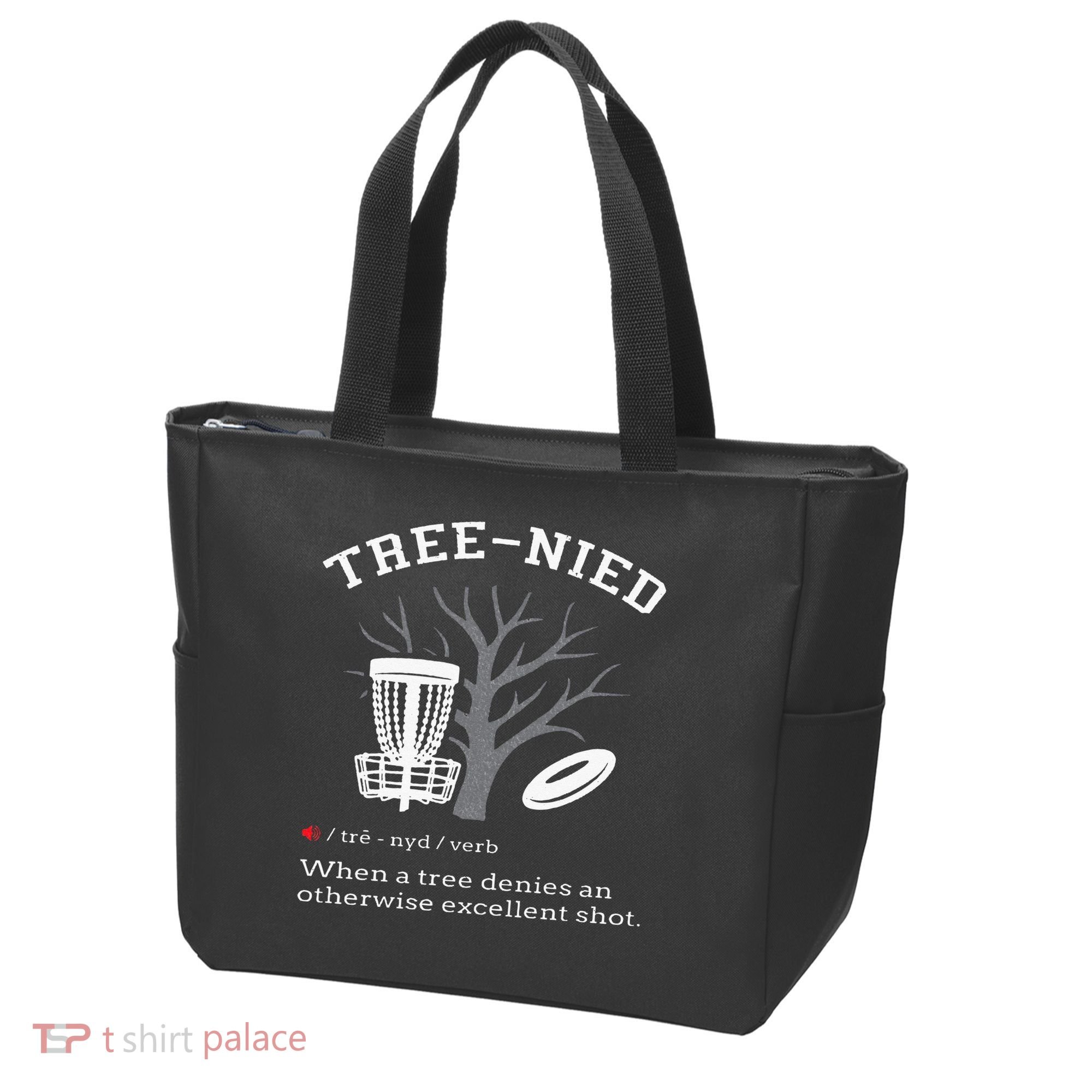 Disc Golf Funny Stupid Tree Treenied III Tote Bag