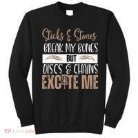 Disc Golf Funny Discs & Chains Excite Me Brown Sweatshirt thumb 0