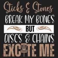 Disc Golf Funny Discs & Chains Excite Me Brown Beanie thumb 2