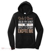 Disc Golf Funny Discs & Chains Excite Me Brown Women's Hoodie thumb 0