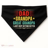 Dad Grandpa Great Grandpa Cool USA-Made Doggie Bandana thumb 0