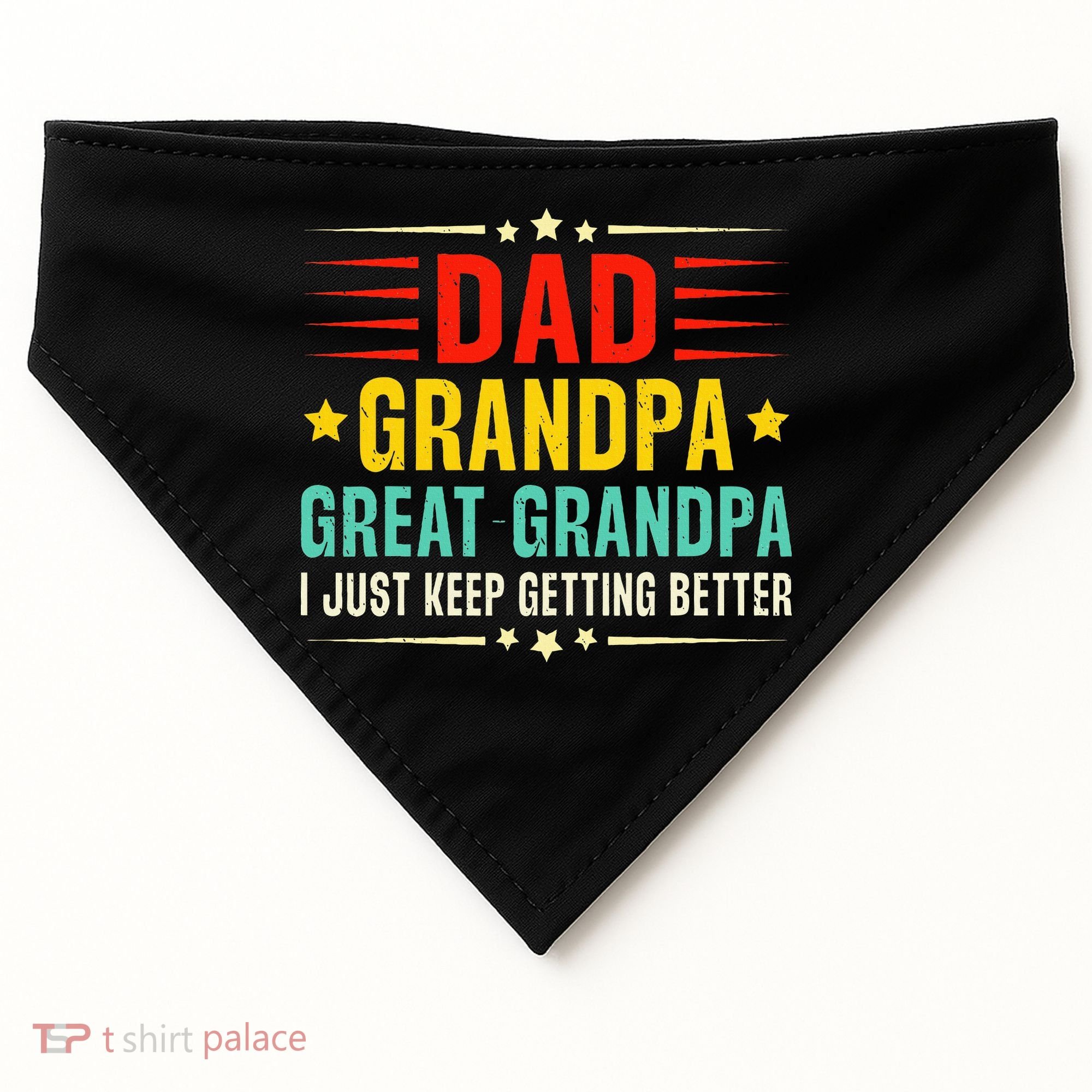 Dad Grandpa Great Grandpa Cool USA-Made Doggie Bandana