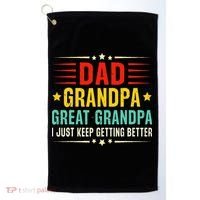 Dad Grandpa Great Grandpa Cool Golf Towel thumb 0