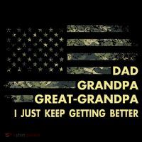Dad Grandpa Great Grandpa Fathers Day Flag Gift Tee Coffee Mug thumb 5