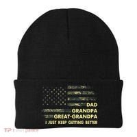 Dad Grandpa Great Grandpa Fathers Day Flag Gift Tee Beanie thumb 0