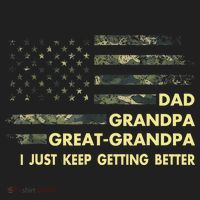 Dad Grandpa Great Grandpa Fathers Day Flag Gift Tee Beanie thumb 2