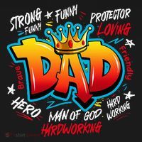 Dad Gifts Gifts For Dad Dad Graffiti Father’S Day Hoodie thumb 2