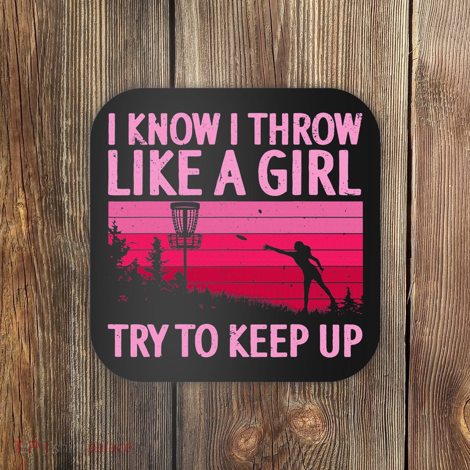 Disc Golf Game Of Throws Funny Frisbee Golf Coaster