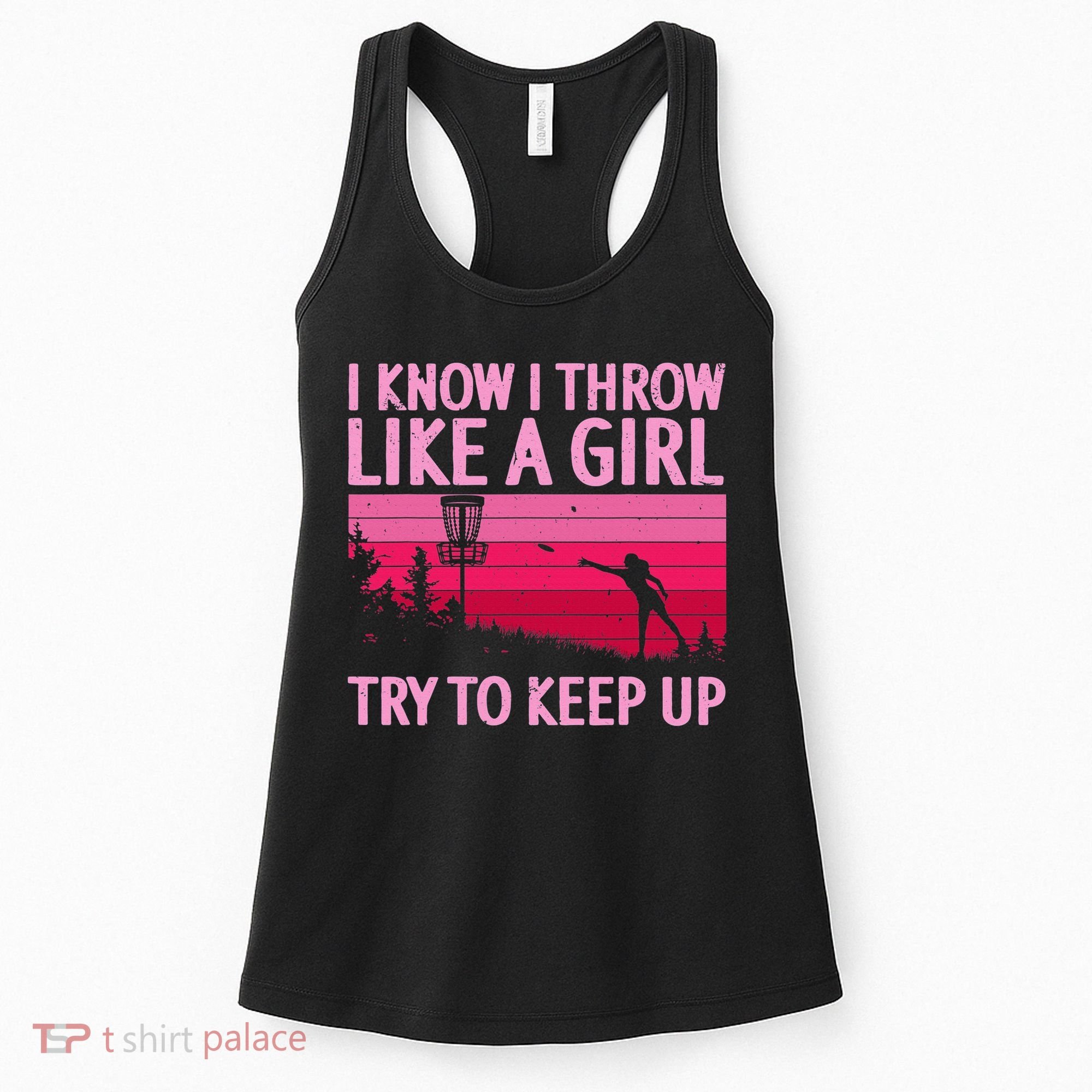 Disc Golf Game Of Throws Funny Frisbee Golf Women's Tank Top
