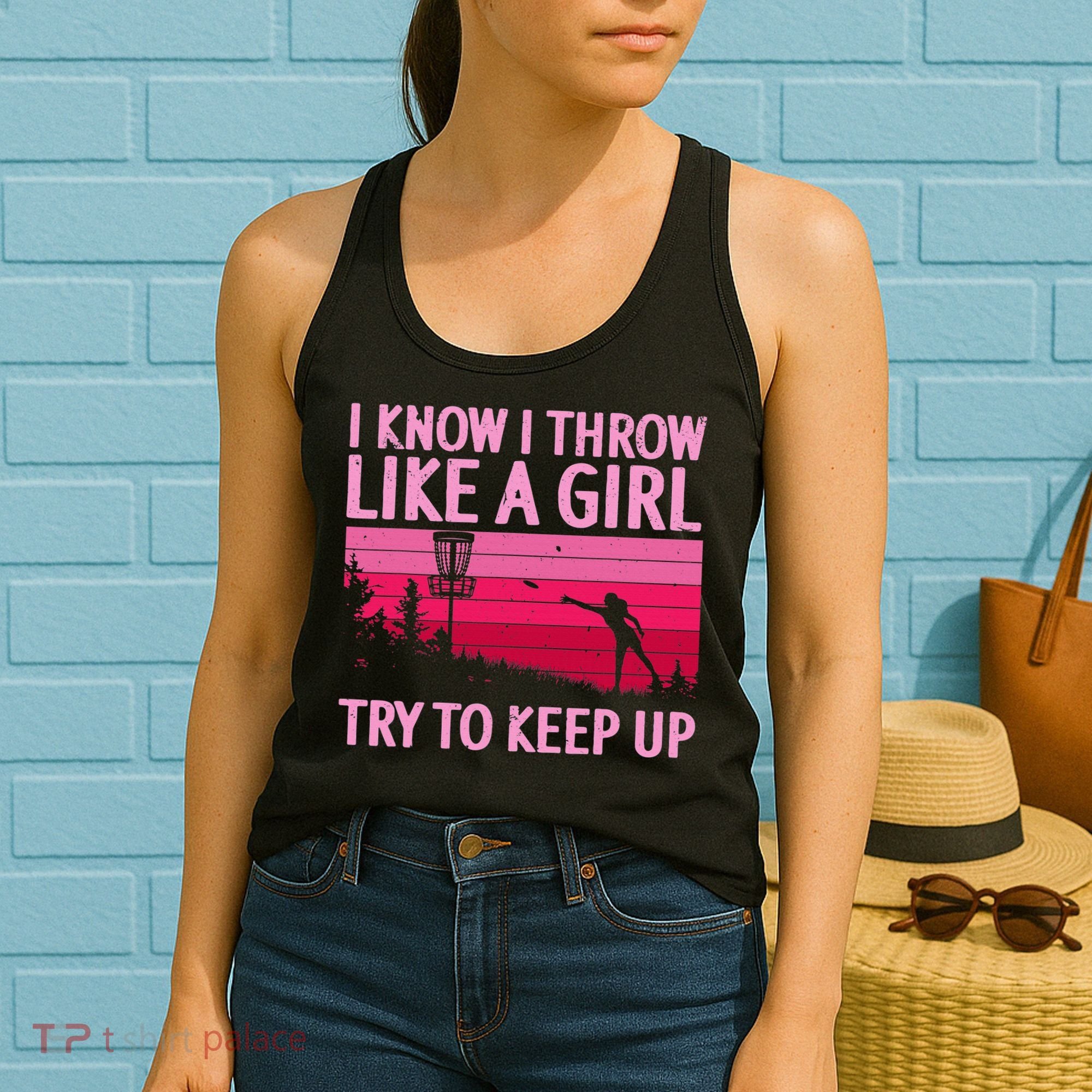 Disc Golf Game Of Throws Funny Frisbee Golf Women's Tank Top