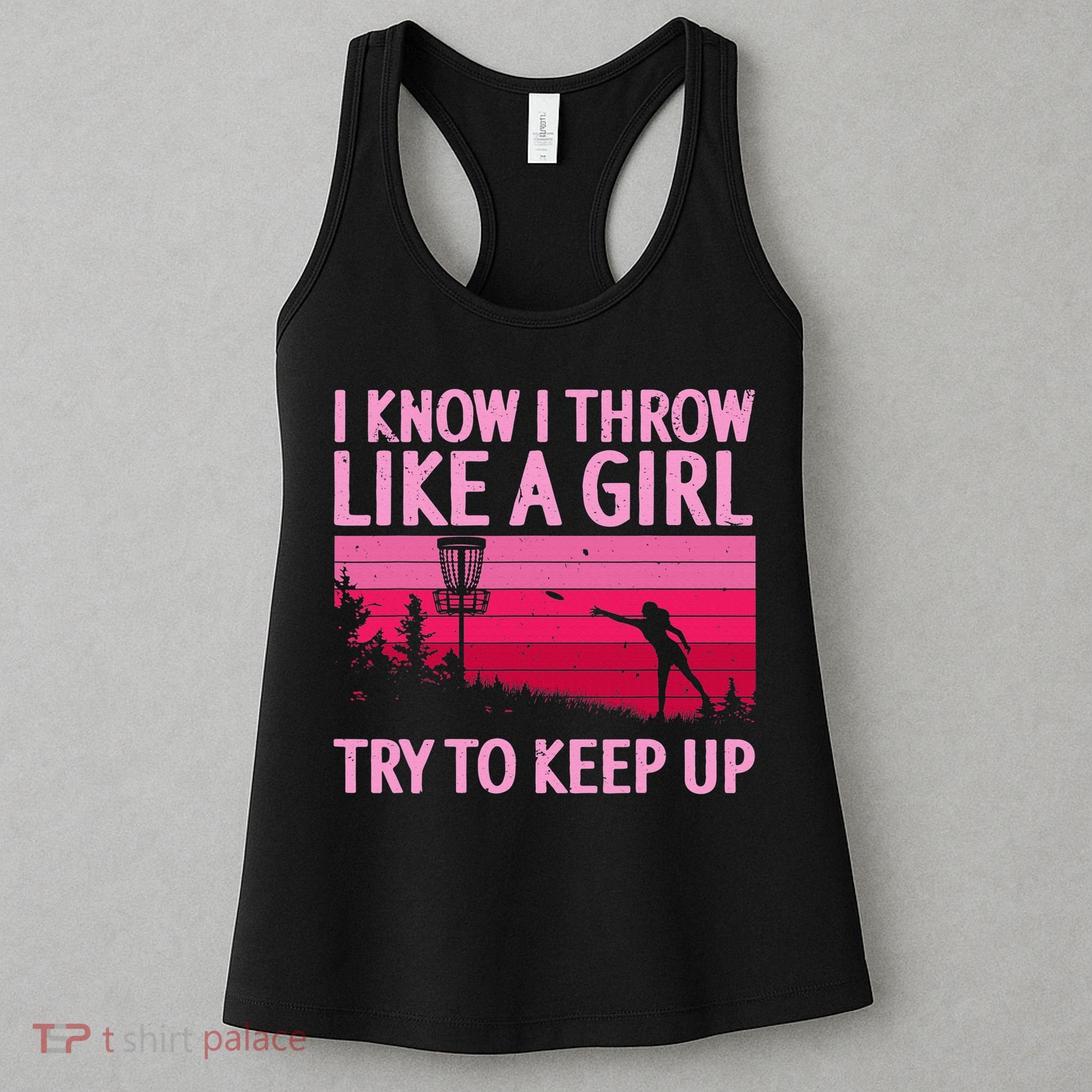 Disc Golf Game Of Throws Funny Frisbee Golf Women's Tank Top