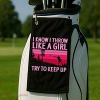 Disc Golf Game Of Throws Funny Frisbee Golf Golf Towel thumb 2