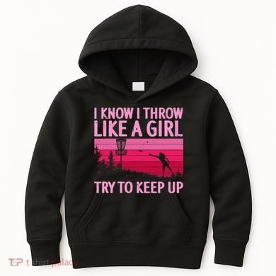Disc Golf Game Of Throws Funny Frisbee Golf Kids Hoodie