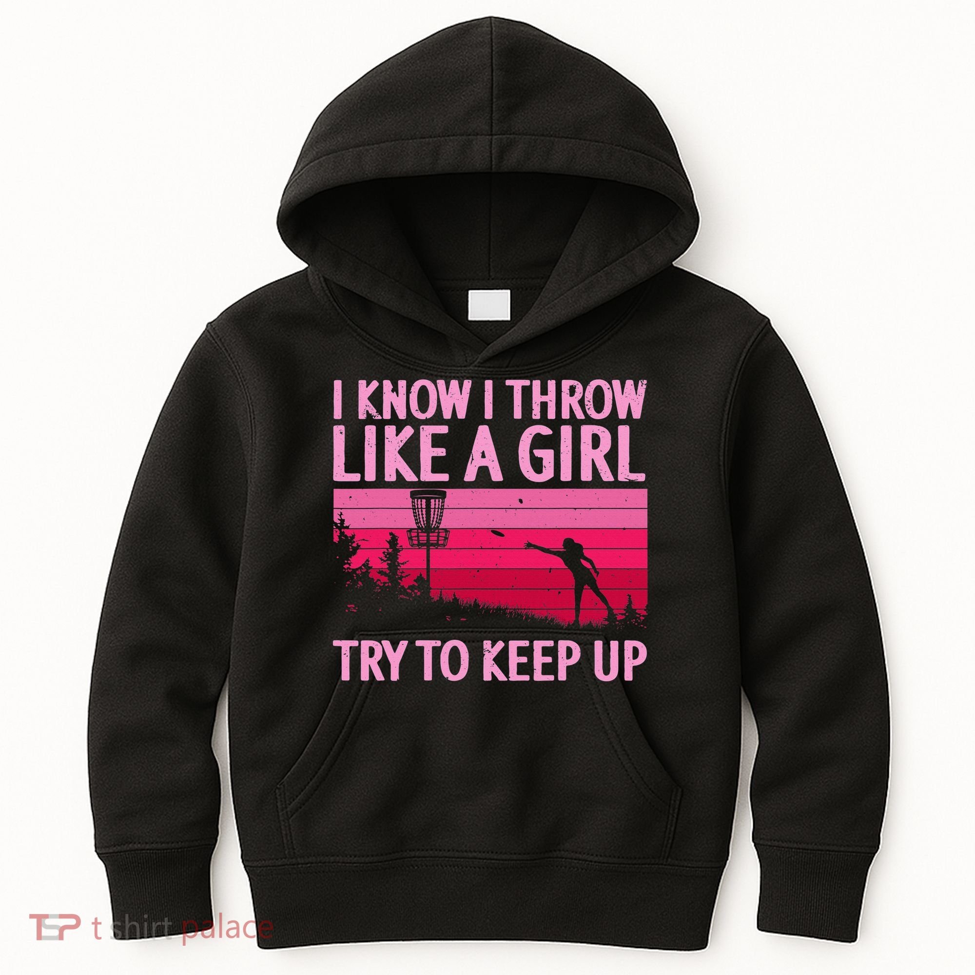 Disc Golf Game Of Throws Funny Frisbee Golf Kids Hoodie