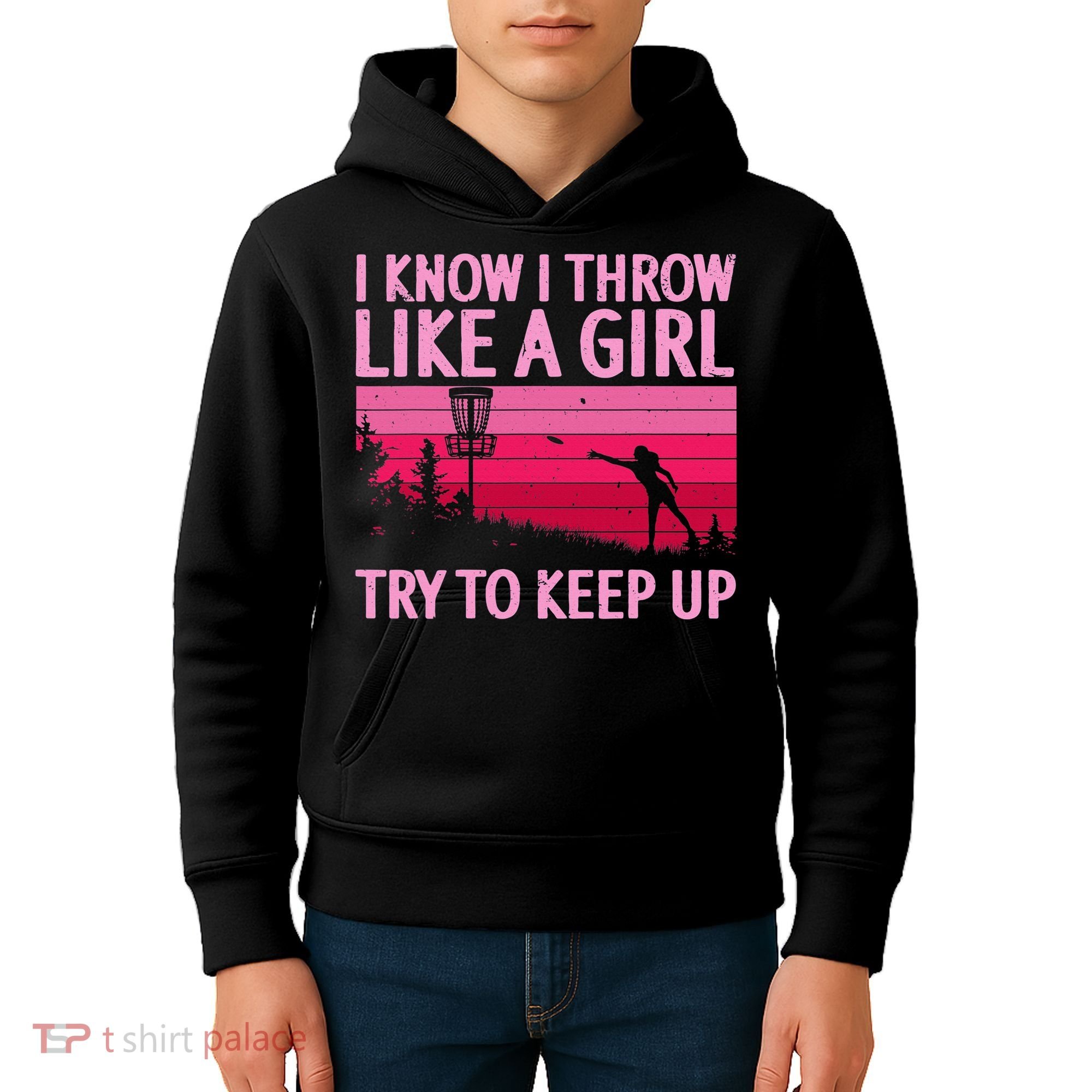 Disc Golf Game Of Throws Funny Frisbee Golf Kids Hoodie