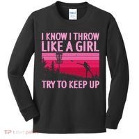 Disc Golf Game Of Throws Funny Frisbee Golf Kids Long Sleeve Shirt thumb 0
