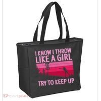 Disc Golf Game Of Throws Funny Frisbee Golf Tote Bag thumb 2