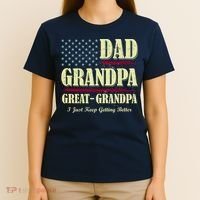 Dad Grandpa Great-Grandpa I Just Keep Getting Better Vintage Gift T-Shirt thumb 4