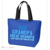 Dad Grandpa Great Grandpa I Just Keep Getting Better Cool Gift Tote Bag thumb 3