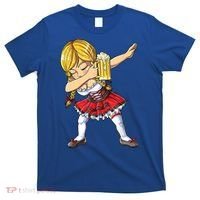Dabbing German Girl Gift Oktoberfest Women Dirndl Beer Great Gift T-Shirt thumb 0