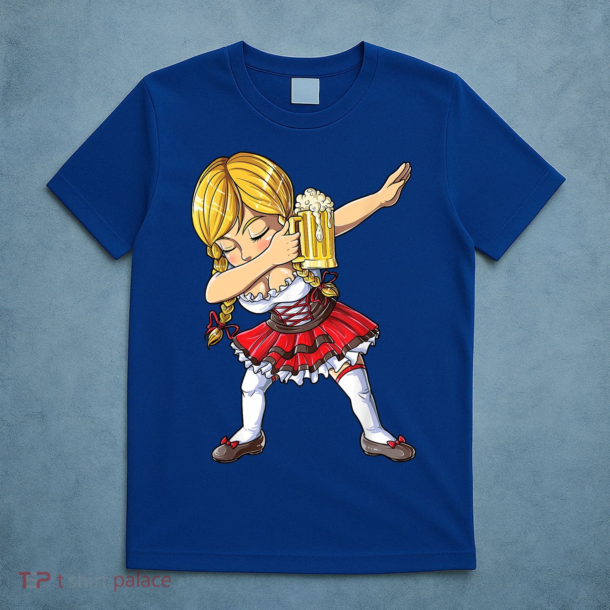 Dabbing German Girl Gift Oktoberfest Women Dirndl Beer Great Gift T-Shirt