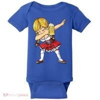 Dabbing German Girl Gift Oktoberfest Women Dirndl Beer Great Gift Baby Bodysuit thumb 0