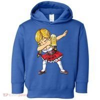 Dabbing German Girl Gift Oktoberfest Women Dirndl Beer Great Gift Toddler Hoodie thumb 0