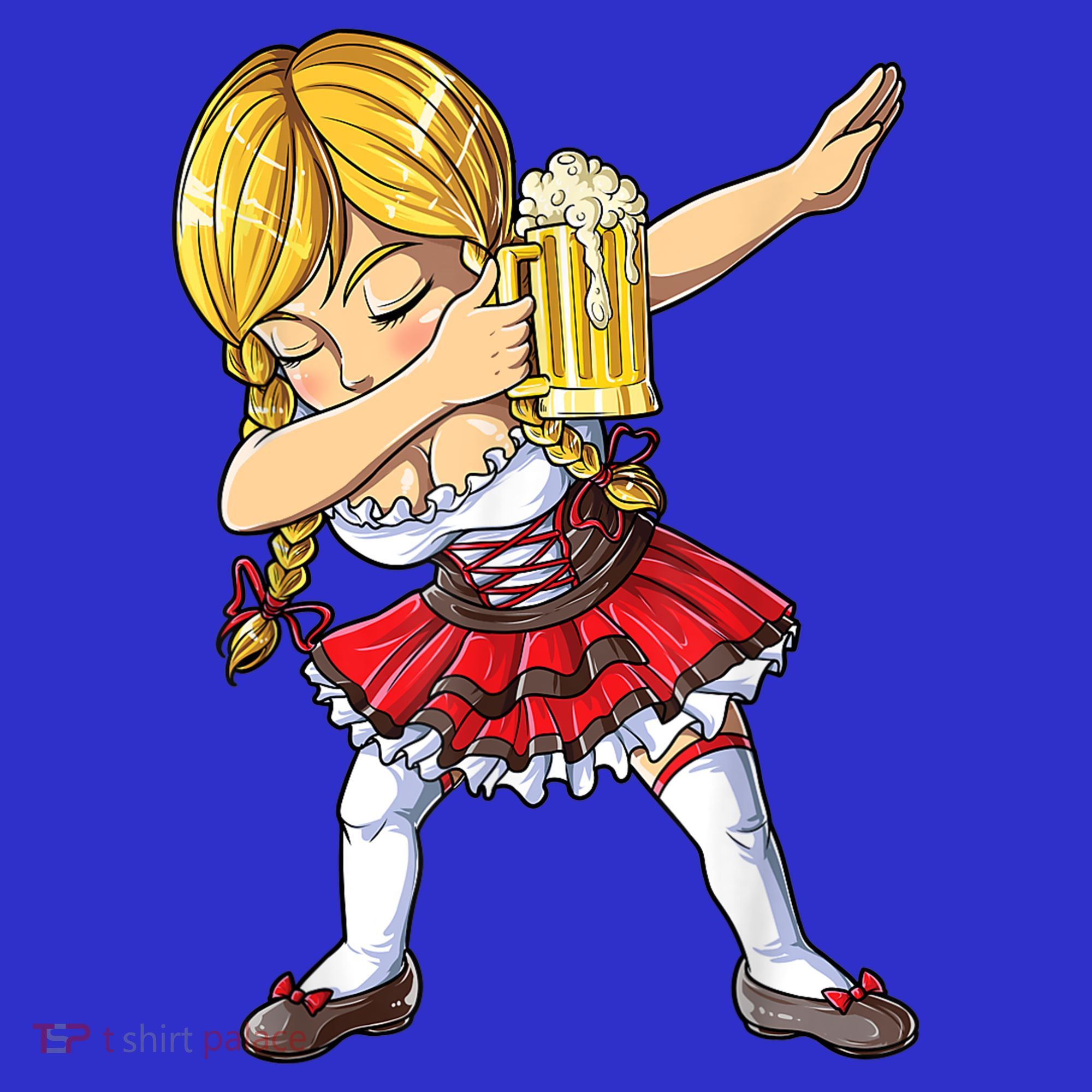 Dabbing German Girl Gift Oktoberfest Women Dirndl Beer Great Gift Toddler Hoodie