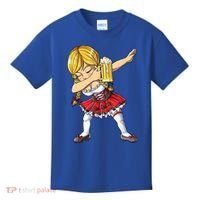 Dabbing German Girl Gift Oktoberfest Women Dirndl Beer Great Gift Kids T-Shirt thumb 0