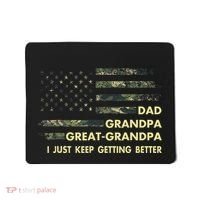 Dad Grandpa Great Grandpa Fathers Day Flag Gift Tee Mousepad thumb 0