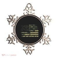 Dad Grandpa Great Grandpa Fathers Day Flag Gift Tee Ornament thumb 0