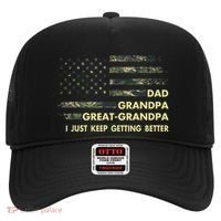 Dad Grandpa Great Grandpa Fathers Day Flag Gift Tee Hat thumb 0